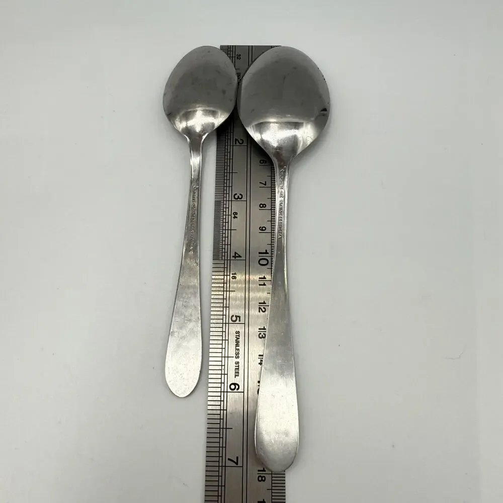 22 QTY Rogers Stanley Roberts Floral Mist Stainless Korea Silverware Flatware
